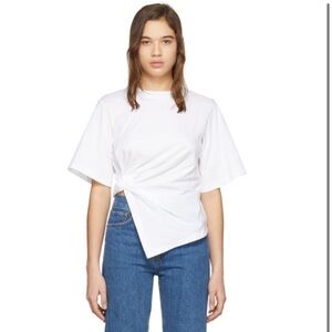 See by Chloe White Knotted T-Shirt XS